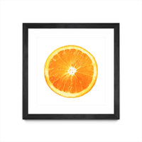 Œuvre d’art murale encadrée noire et mate « Citrus Cultivar » 36 x 36