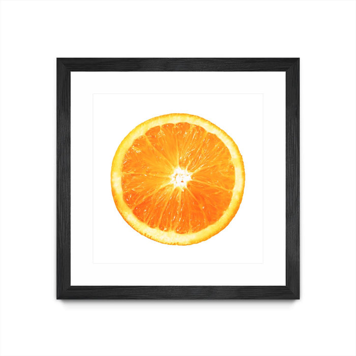 Œuvre d’art murale encadrée noire et mate « Citrus Cultivar » 36 x 36