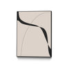 Œuvre d'art murale sur toile encadrée noire « Black Shapes Ii » 18 x 24