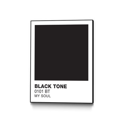 "Black Tone " Canvas Framed Black 18x24 Wall Art