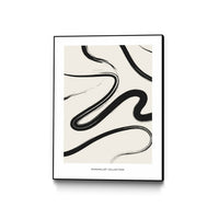 Œuvre d’art murale sur toile encadrée noire « Free » 24 x 32