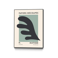 Œuvre d’art murale sur toile encadrée noire « Papiers Découpés Vi » 24 x 32