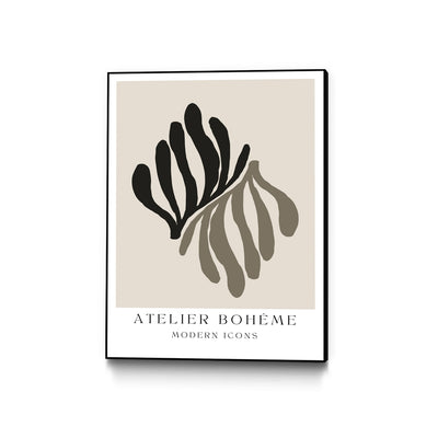 "Atelier Bohème No.1" Canvas Framed Black 24x32 Wall Art