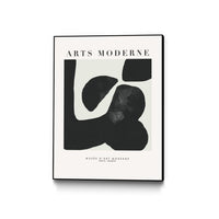 Œuvre d'art murale sur toile encadrée noire « Art Moderne » 30 x 40