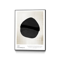 Œuvre d'art murale sur toile encadrée noire « Art Graphique » 30 x 40