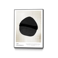 Œuvre d'art murale sur toile encadrée noire « Art Graphique » 30 x 40