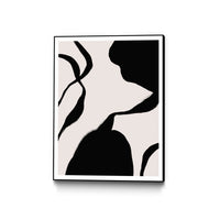 Œuvre d’art murale sur toile encadrée noire « Mouvement » 24 x 32