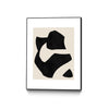 Œuvre d'art murale sur toile encadrée noire « Untilted » 18 x 24