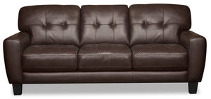 Curt Genuine Leather Sofa - Brown | Sofa Curt en cuir véritable - brun | CURTBRSF