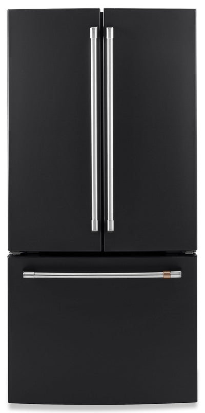 Café 18.6 Cu. Ft. French-Door Counter-Depth Refrigerator - CWE19SP3ND1 - Refrigerator in Black Matte