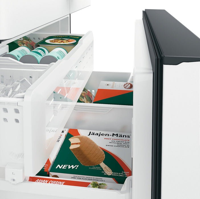 Réfrigérateur Café de 23,1 pi³ et de 36 po à portes françaises - blanc mat - CWE23SP4MW2