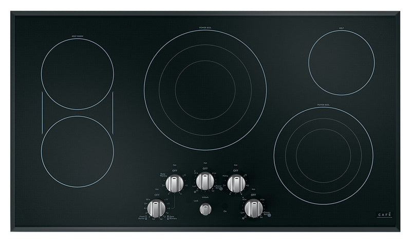 Boutons acier inoxydable brossé pour surface de cuisson électrique 5 pièces Café - CXCE1HKPMSS