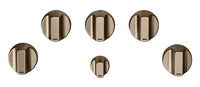 Boutons cuivre brossé pour surface de cuisson à gaz 5 pièces Café - CXCG1K0PMCU