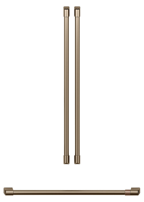 Poignées bronze brossé pour réfrigérateur à portes françaises Café - CXLB3H3PMBZ