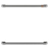 Poignées acier inoxydable brossé pour four mural double Café - CXWD0H0PMSS