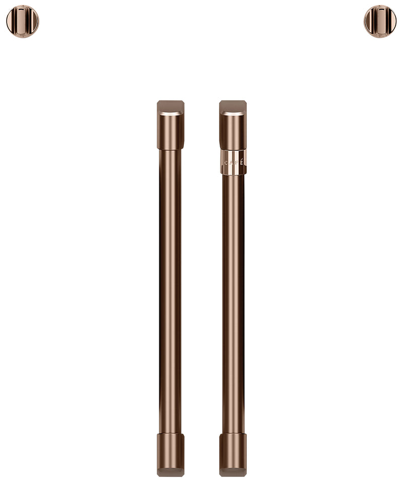 Café French-Door Wall Oven Brushed Copper Knobs and Handles - CXWSFHKPMCU - Accessory Kit in Brushed Copper