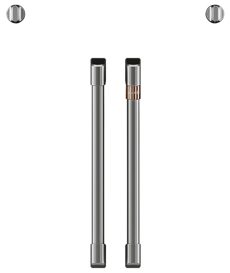 Café French-Door Wall Oven Brushed Stainless Steel Knobs and Handles - CXWSFHKPMSS - Accessory Kit in Brushed Stainless