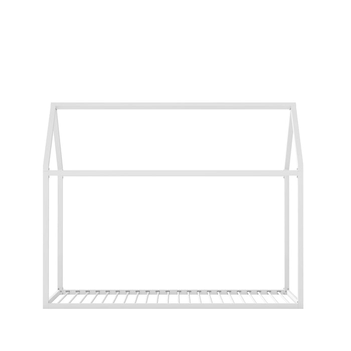 Lit simple de maison Montessori Skyler de Little Seeds - blanc