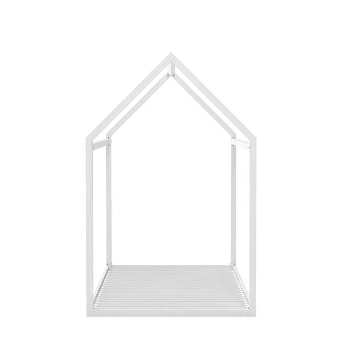 Lit simple de maison Montessori Skyler de Little Seeds - blanc
