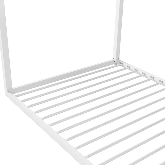 Lit simple de maison Montessori Skyler de Little Seeds - blanc