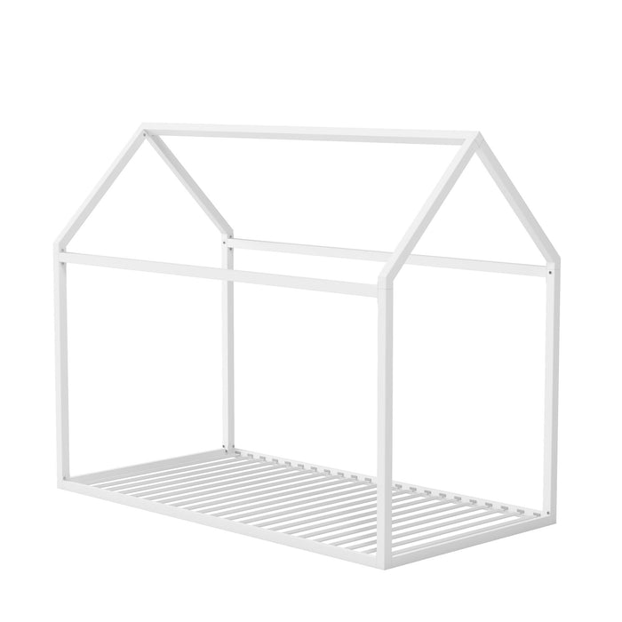 Lit simple de maison Montessori Skyler de Little Seeds - blanc