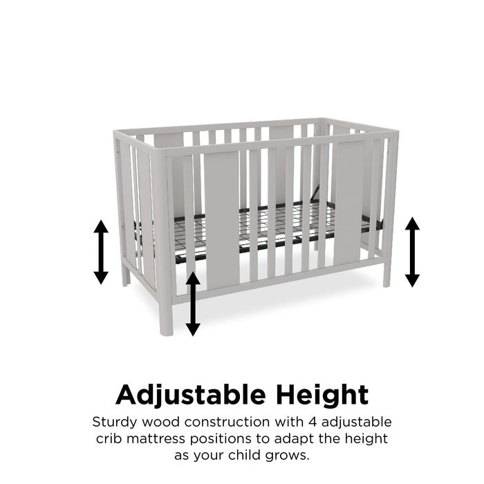 Lit de bébé Crawford de Little Seeds 3 en 1 - gris Sharkey