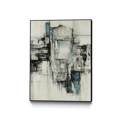 "Paper Performance Ii" Canvas Framed Black 30x40 Wall Art