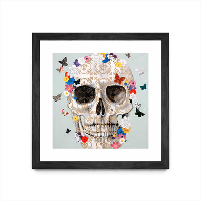 "Party Favor" Matted and Framed Black 30x30 Wall Art