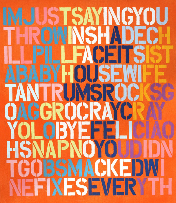 Œuvre d’art murale Giant Art « Cray Cray » 72 x 72