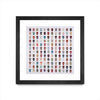 Œuvre d’art murale encadrée noire et mate « Gorgeous Crowd » 30 x 30