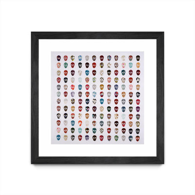 "Gorgeous Crowd" Matted and Framed Black 30x30 Wall Art
