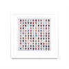 Œuvre d’art murale encadrée blanche et mate « Gorgeous Crowd » 30 x 30