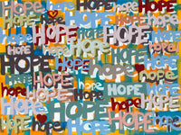 Œuvre d’art murale Giant Art « Its Time For Hope » 72 x 54