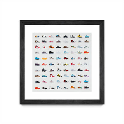 "Life Is Short Buy The Shoes" Matted and Framed Black 36x36 Wall Art