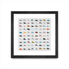Œuvre d’art murale encadrée noire et mate « Life Is Short Buy The Shoes » 30 x 30