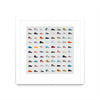 Œuvre d’art murale encadrée blanche et mate « Life Is Short Buy The Shoes » 30 x 30
