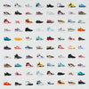 Œuvre d’art murale sur toile encadrée noire « Life Is Short Buy The Shoes » 20 x 20