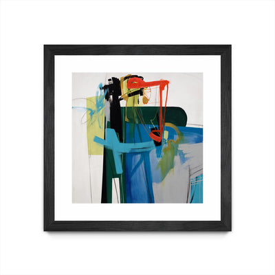 "Return The Fork" Matted and Framed Black 30x30 Wall Art