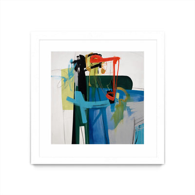 "Return The Fork" Matted and Framed White 36x36 Wall Art