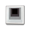 Œuvre d'art murale sur toile encadrée noire « Inside Box Thinker » 20 x 20