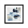 Œuvre d’art murale encadrée noire et mate « On Ice » 36 x 36