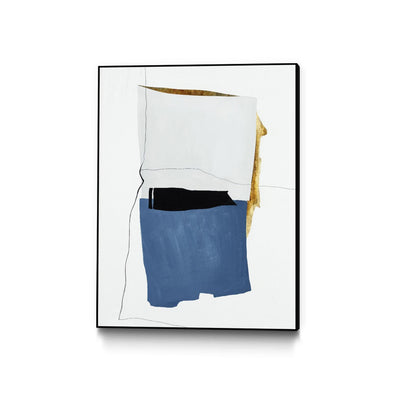 "Setting Early I" Canvas Framed Black 24x32 Wall Art