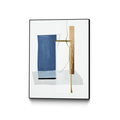 "Setting Early Ii" Canvas Framed Black 24x32 Wall Art