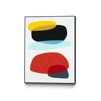 Œuvre d’art murale sur toile encadrée noire « Joy And Pop Ii » 24 x 32