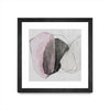 "Tickled With Pink" Matted and Framed Black 36x36 Wall Art