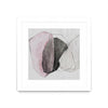 Œuvre d’art murale encadrée blanche et mate « Tickled With Pink » 30 x 30