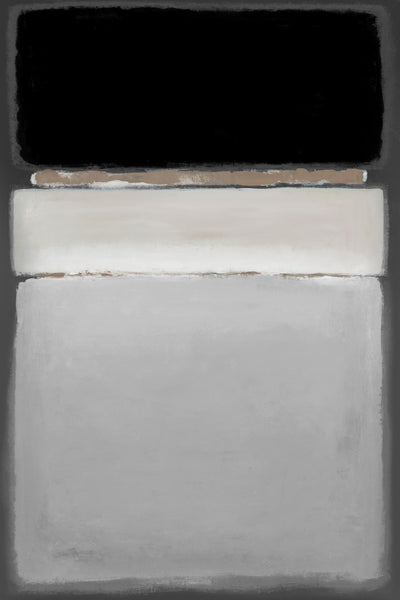 "Planned Impression Iv" Canvas Framed Black 24x36 Wall Art