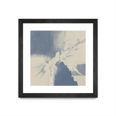 "Cool Fury I" Matted and Framed Black 36x36 Wall Art