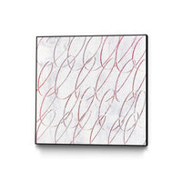 Œuvre d'art murale sur toile encadrée noire « Hula I » 20 x 20