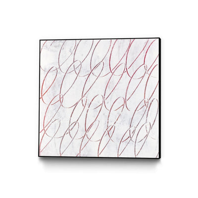 "Hula I" Canvas Framed Black 20x20 Wall Art